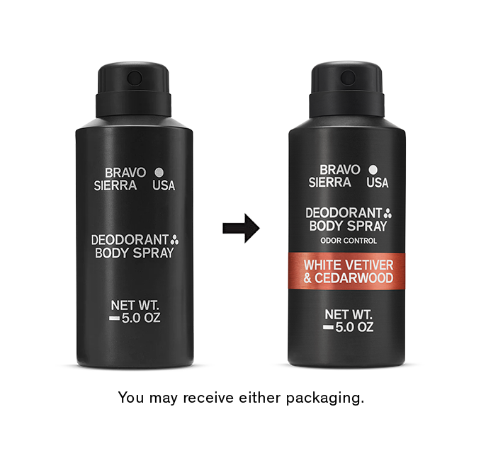 DEODORANT BODY SPRAY - WHITE VETIVER & CEDARWOOD