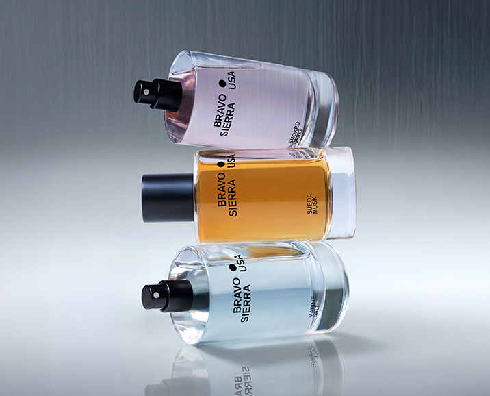 Bravo Sierra Body Fragrances — Marine Salt, Suede Musk, Smoked Orris