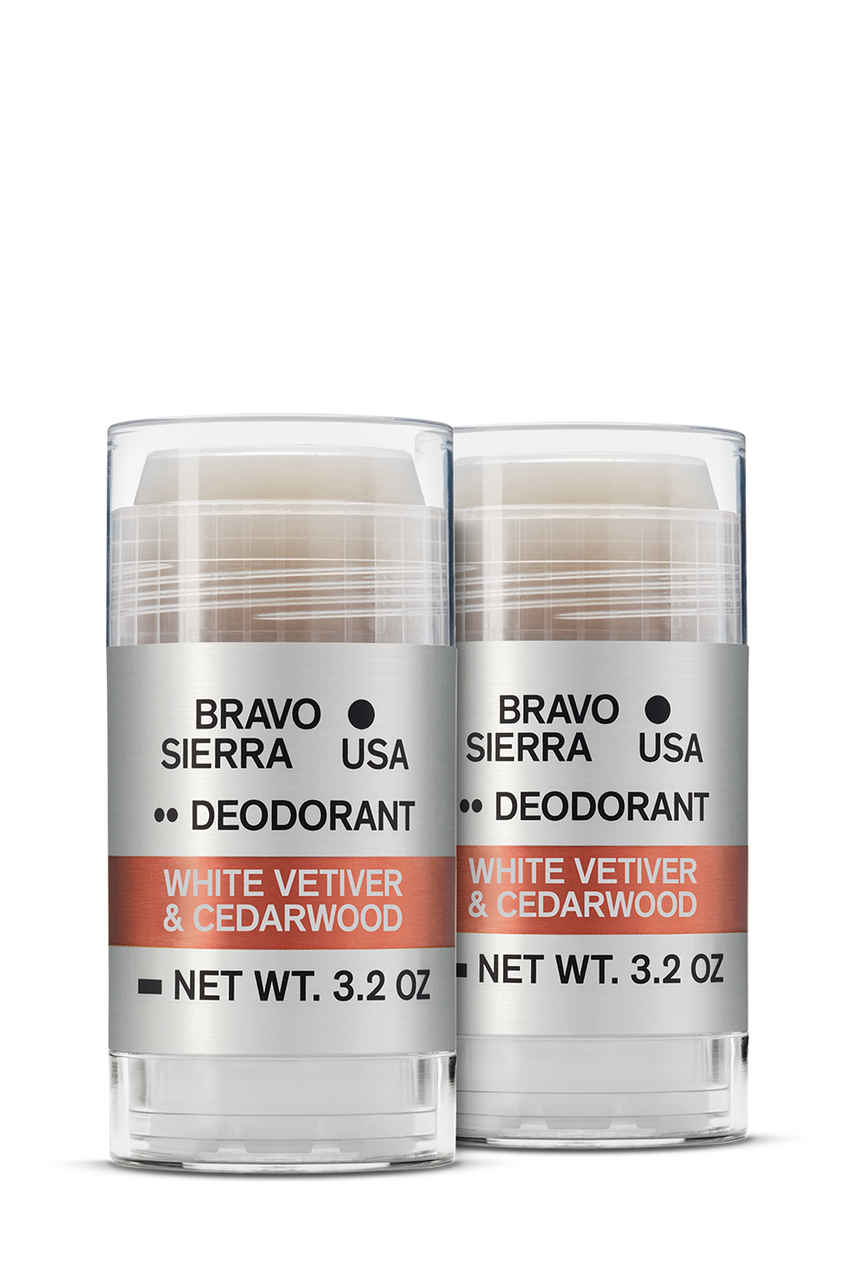 WHITE VETIVER & CEDARWOOD DEODORANT - 2-PACK