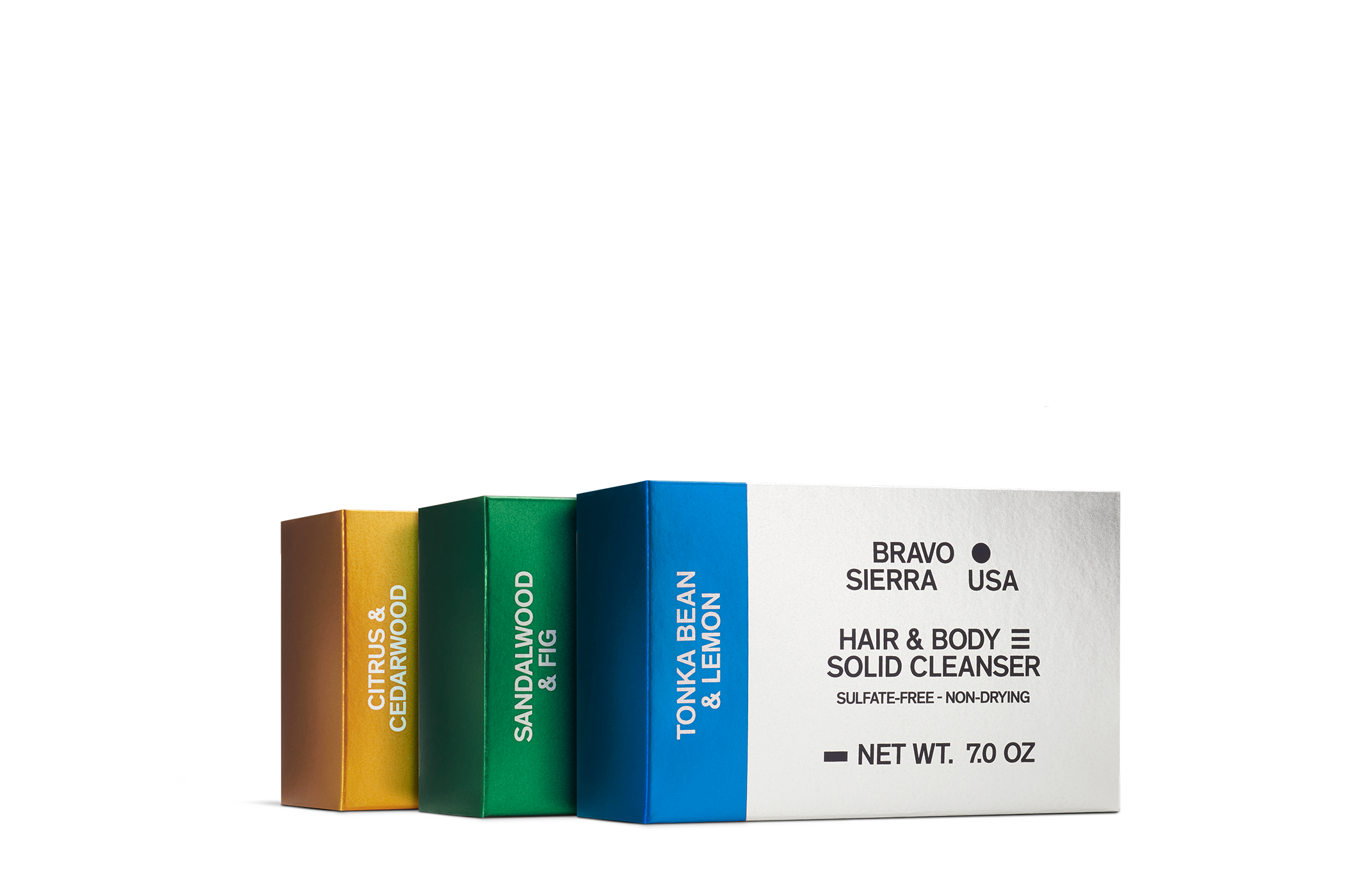 HAIR & BODY SOLID CLEANSER VARIETY 3-PACK